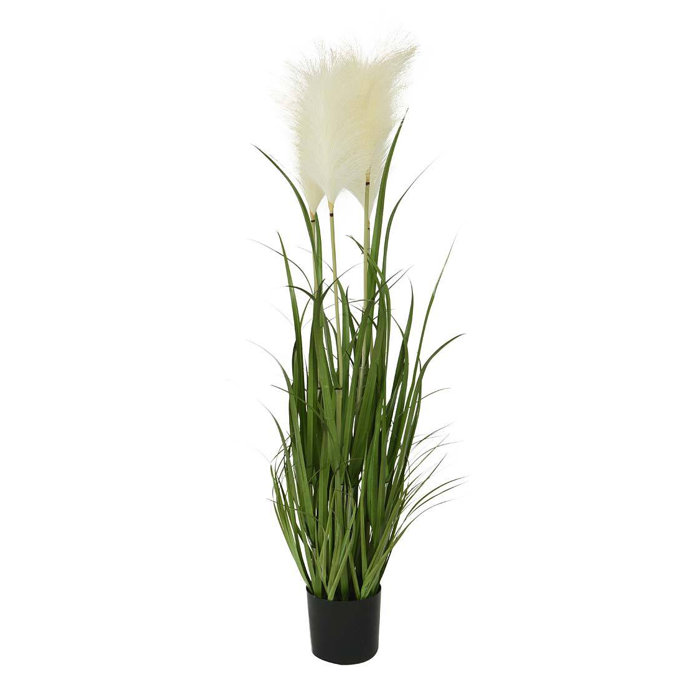 Plow & Hearth 38'' Artificial Pampas Grass Plant in Pot Wayfair